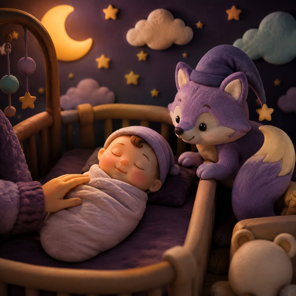 Un padre arropa a un niño pequeño y adormilado en la cama, cerrando una rutina nocturna tranquila como parte del entrenamiento de sueño suave