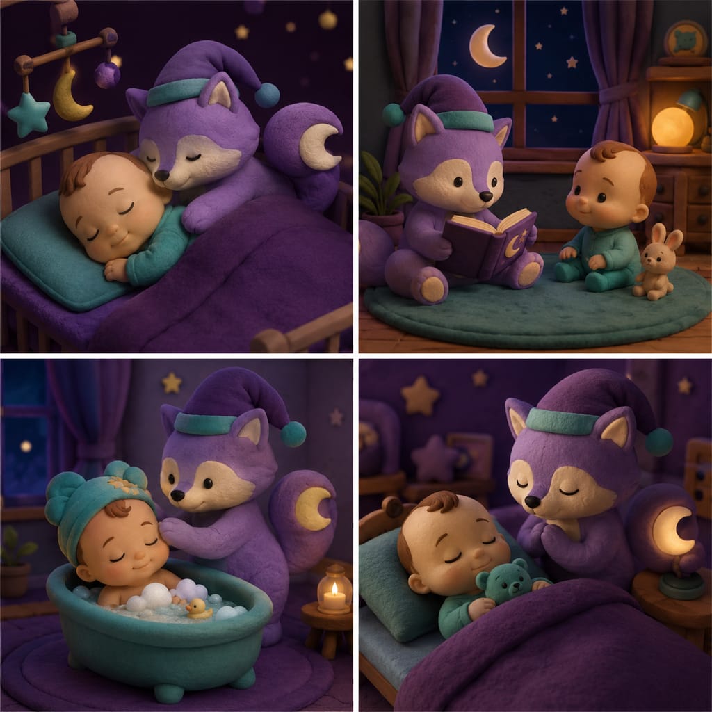 A parent times 6 month old wake windows while a calm baby plays before the next nap.
