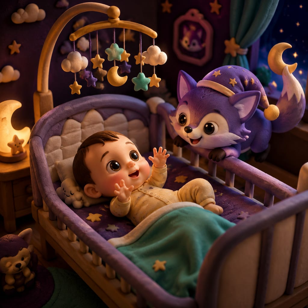 A parent tracks nap and wake window times on a notepad beside a sleeping baby's crib in a dim, quiet nursery.